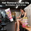 Крем для удаления волос 50 г - Быстрый и нежный депилятор для женщин, формула с алоэ вера, для подмышек и ног, 5-10 минут