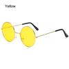 Women Men Disco Hippie Eyewear Metal Sunglasses Circle Glasses Round Sunglasses
