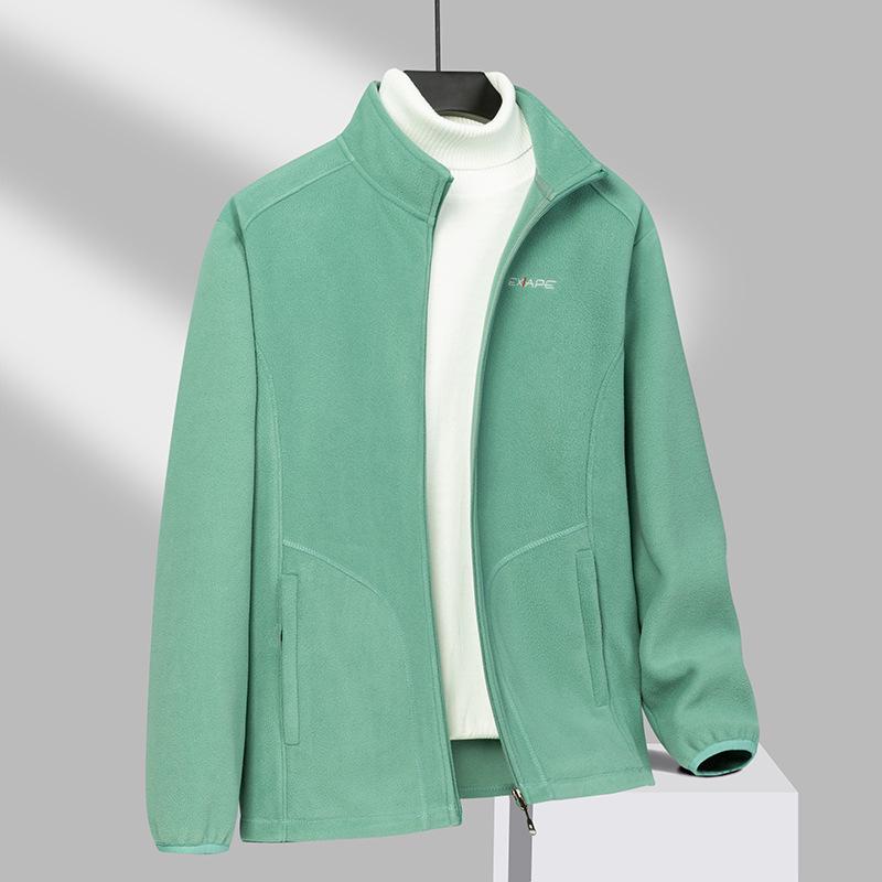 Unisex Cross-Border Winter Logo Fleece Jacket for Hiking & Mountaineering