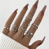 Персонализированное модное, новое простое кольцо со стразами и бантом, комбинация из 8 предметов
