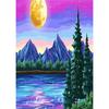 DIY Алмазная картина Красивый ночной вид Набор для вышивки крестом Мозаика Искусство Алмазная картина Полный круг/Квадратный алмаз Украшение дома