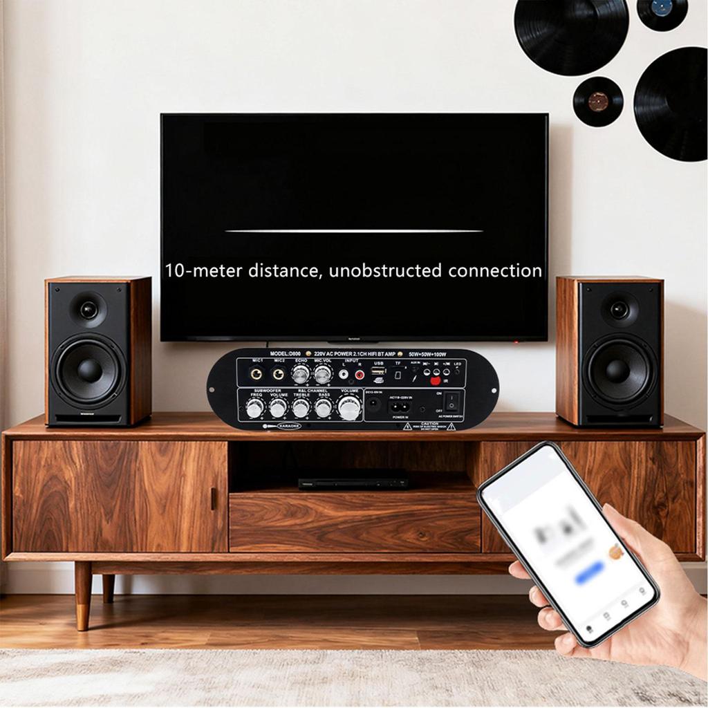 Цифровая плата усилителя мощности Универсальная DIY Акустическая система Динамик Аудиоприемник 2.1 для USB