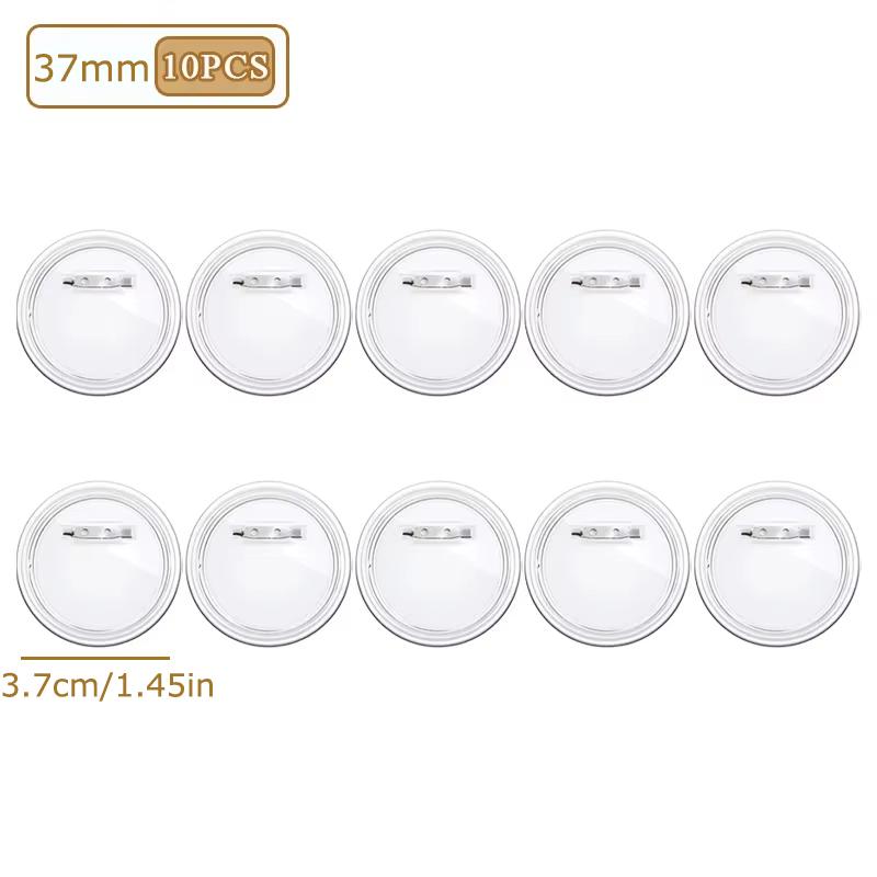 10 ШТ./УПАК. Хранение Аниме Мерч Пластик Сделай сам Прозрачный Корпоративный Подарок Значок Pixiv Портативная Коллекционная Коробка Защитная Крышка