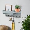 Wooden Key Holder Mail Rack Decoration Decorative Wall Organizer Shelf Storage for Coat Apartment