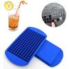 Silicone Mini Ice Cube Tray 160 Grid Ice Cube Mold Easy Release Food Grade Material Ice Box Container for Whiskey Cocktail