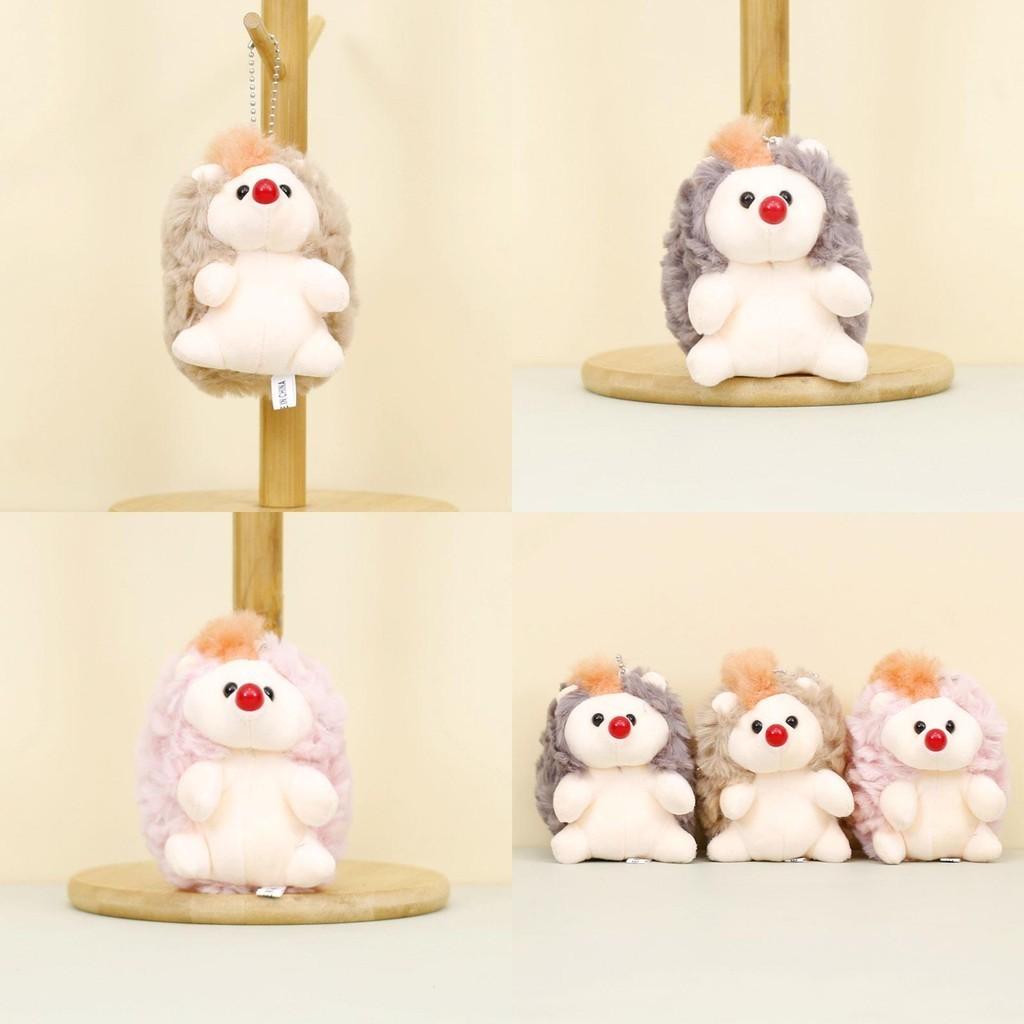 Cute Hedgehog Plush Keychain Soft And Fluffy Short Plush Toy For Bags