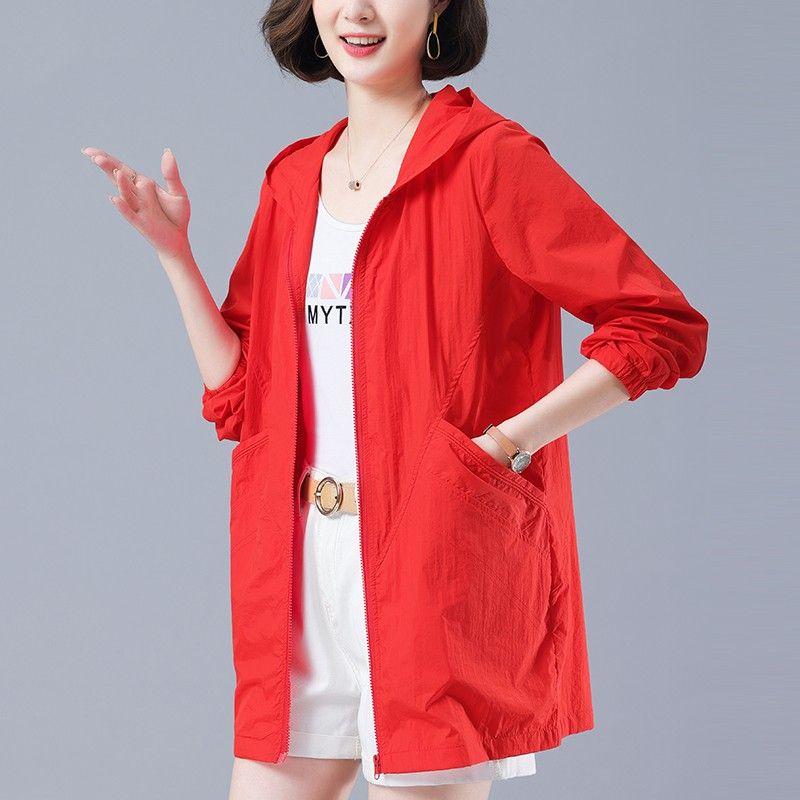 Солнцезащитная верхняя одежда больших размеров для пожилых матерей - дышащий, устойчивый к ультрафиолетовому излучению топ для защиты от солнца