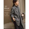 XWI Women's Loose Fit Double-Sided Wool Blend Coat