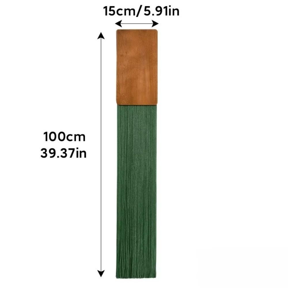 Vertical Wall Hanging Wooden Top Tassel Macrame Wall Decoration Fashion Woven Tapestry Home Decor