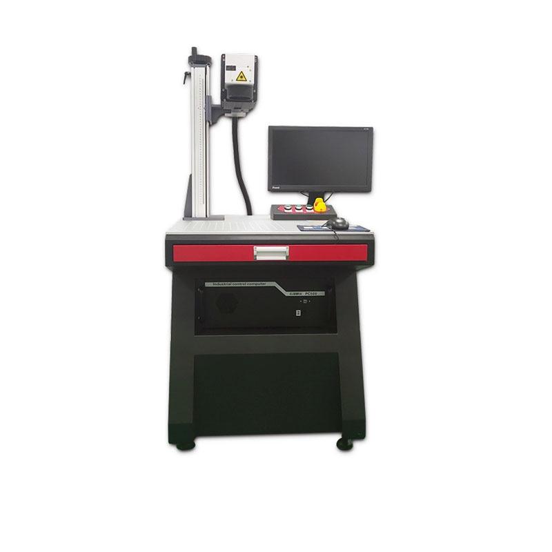 Cabinet Fiber Laser Marking & CO2 Engraving Machine with UV Laser Marking