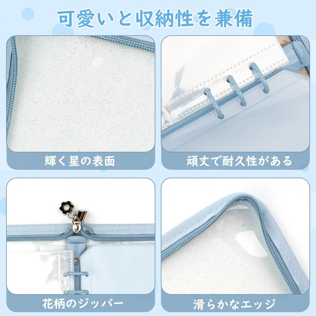 Fantasyon Axta Case Axta File Storage Instax Album Instax Book Collect Сменный файл A5 Цветной прозрачный съемный блокнот с 6 отверстиями и 20 вставками