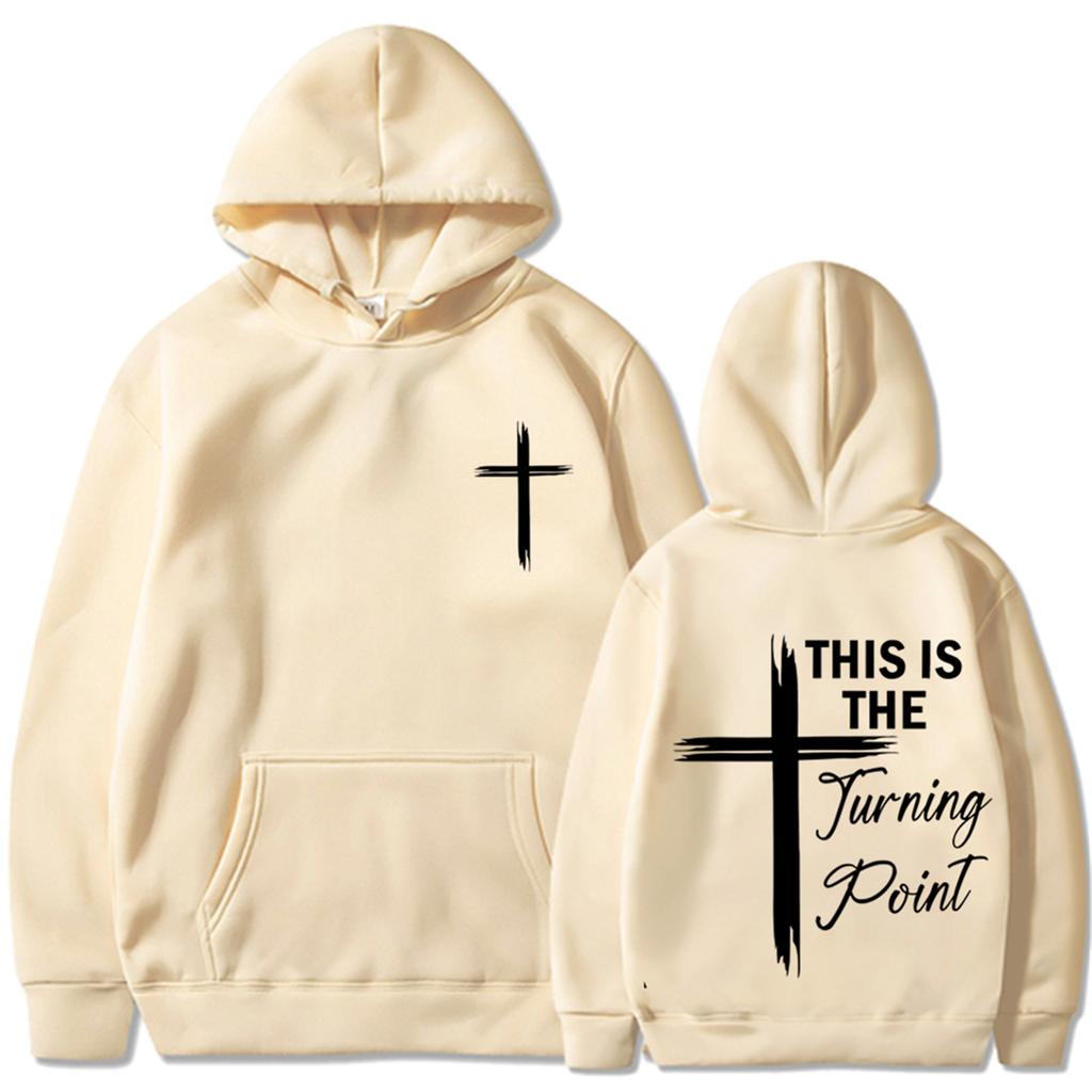 Унисекс модный повседневный свободный плюшевый пуловер с длинными рукавами и круглым вырезом с капюшоном из веревки