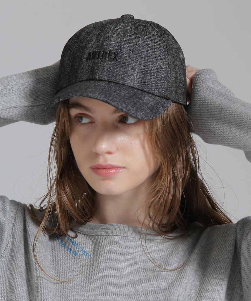 AVIREX WASHED DENIM CAP black 783-5174601