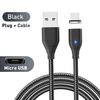 Магнитный кабель для быстрой зарядки Micro USB Type C для мобильного телефона Samsung Realme Oneplus Huawei Магнитный провод Data Cord