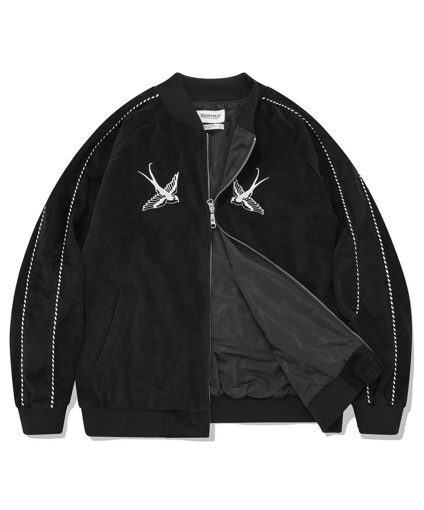 Сувенирная куртка Saintpain Sp Velvet Swallow - Черная