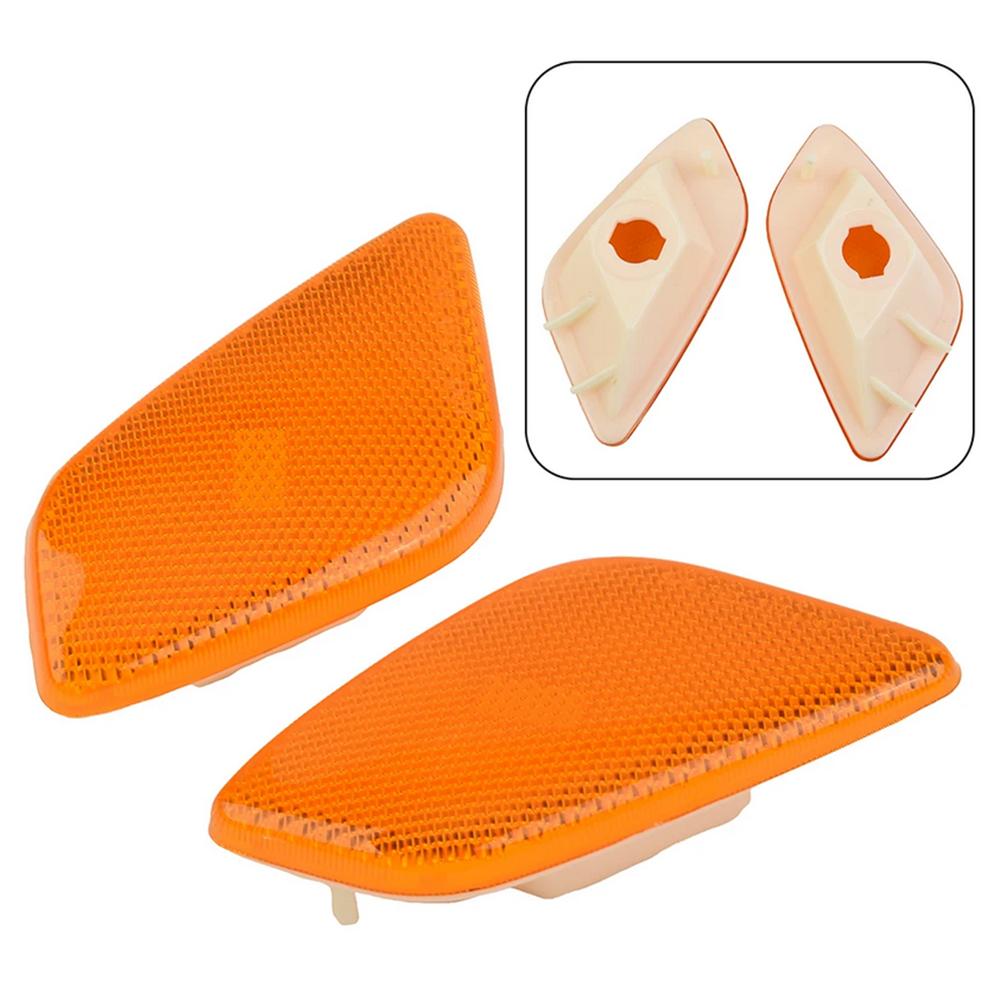 1Pair Side Marker Light Turn Signal Lens For Jeep Wrangler 1997-2006 W/o Bulbs