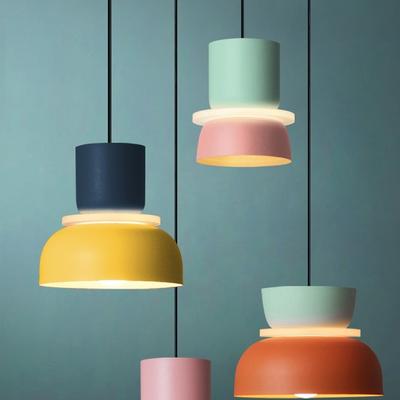 Современный минималистский подвесной светильник Macaron, светодиодный подвесной светильник для гостиной, кабинета, бара, столовой, прикроватной тумбочки, спальни, внутреннего освещения, декоративная лампа