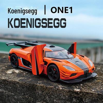 Синао 1:32 Модель спортивного автомобиля Koenigsegg - распашная дверь, звук и свет, инерционный механизм, игрушка из сплава