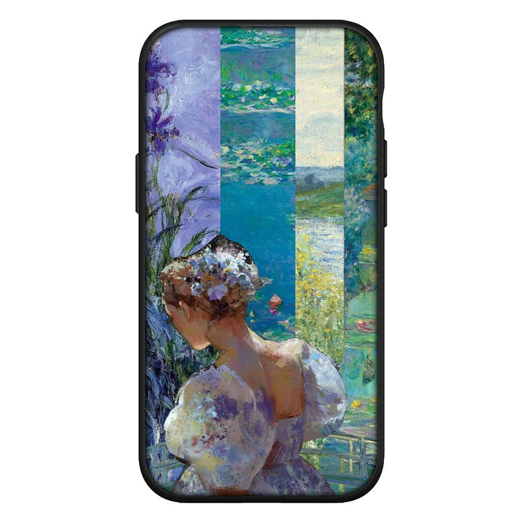 Чехол для iPhone 17 16 15 Xiaomi Poco Redmi Note 14 13 12 11 Pro Max Samsung Galaxy S25 S24 OPPO Huawei Клод Моне Водяные лилии Кот Узор Чехол для телефона