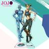 Jojos Bizarre Adventure Stand Model Plate Stone Ocean Series Jolyne Cujoh Weather Report Figure Acrylic Stands Holder Desk
