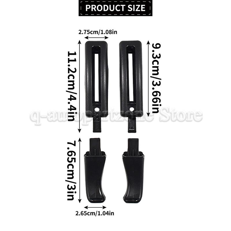 4PCS  For Golf MK1 MK2 MK3 Jetta MK2 Scirocco MK2 Corrado Caddy Front Seat Tilt Lever Handles & Cover Caps 191881633A 191881634A