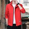 Весенне-осенняя мужская куртка, тонкая одежда для спорта и отдыха с воротником, мужское повседневное пальто