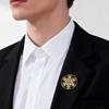 Амулет Охотника Куб Архангела Метатрона Значки на лацкан для женщин мужчин Ювелирные изделия из нержавеющей стали Значки на воротник костюма Металлическая брошь на рюкзак