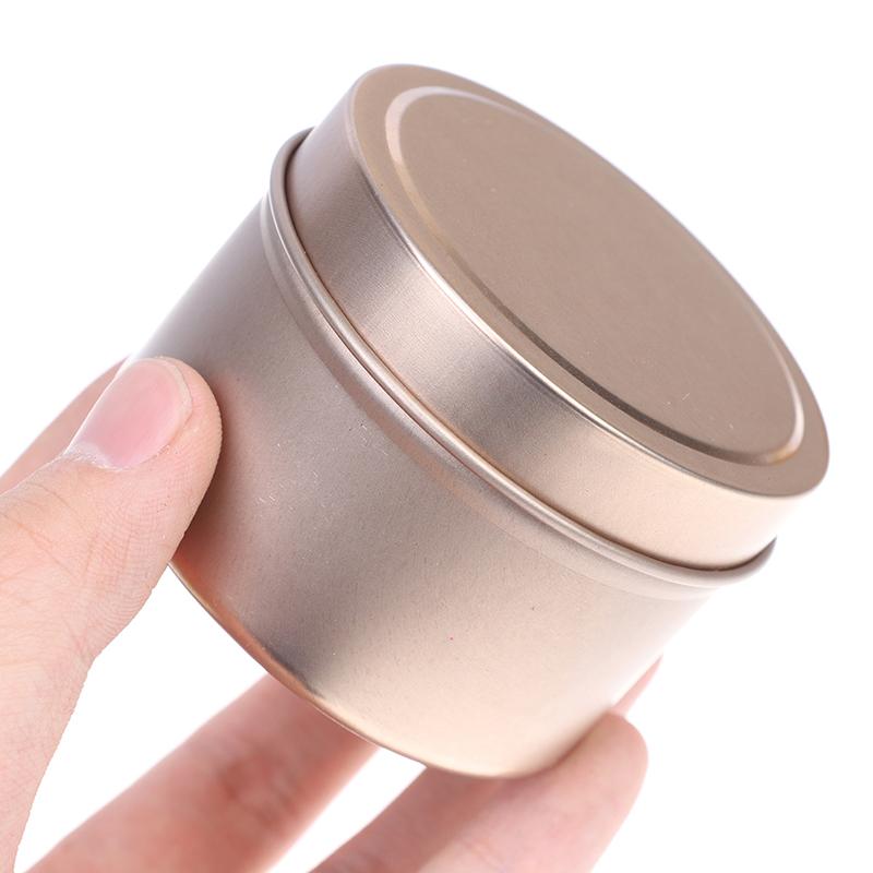 Сделай сам круглые баночки для свечей 4 унции алюминиевые банки с крышками контейнеры для косметических пробников органайзер для хранения