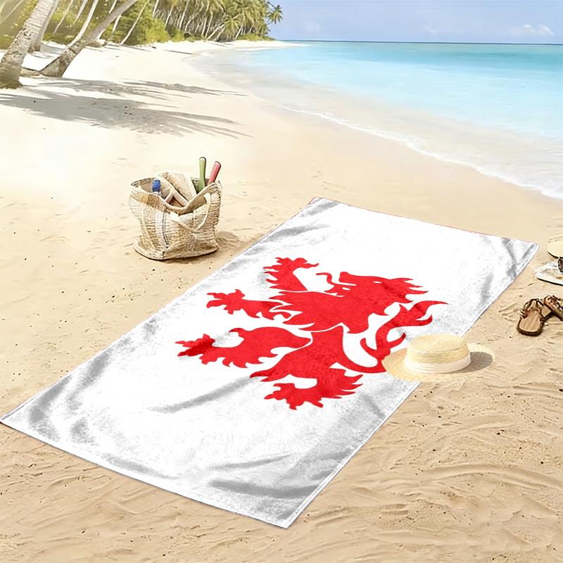 Middlesbrough Fc Print Beach Towel Large Soft Quick Dry Towel For Beach Camping Swimming