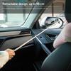 Car Rearview Mirror Wiper Cleaning Tool Auto Glass Mist Cleaner Scraper Telescopic Handle Window Cleaning Brush