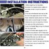 24" Univeral Throttle Cable Kit Stainless Steel Braided Adjustable Automotive Accelerator Cable Covering Locking Kit