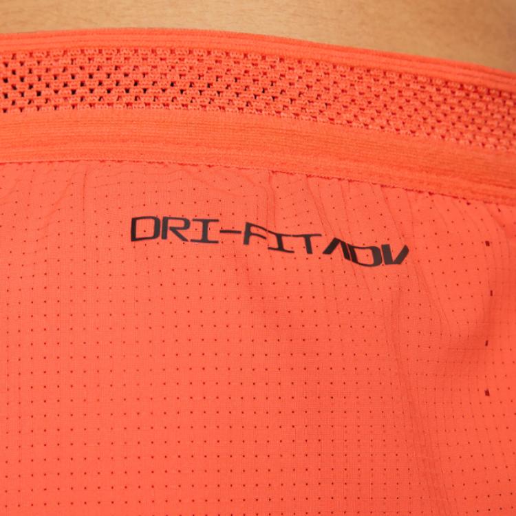 Nike Спортивные шорты Dri-FIT ADV AeroSwift с принтом логотипа, на шнурке, средней посадки, облегающие, мужские, оранжевые CJ7840-804