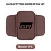 For Toyota Leather Car Armrest Box Cushion Side Storage Pocket Protector Cover GR Sport Crown RAV4 Yaris Land Cruiser Corolla ER6