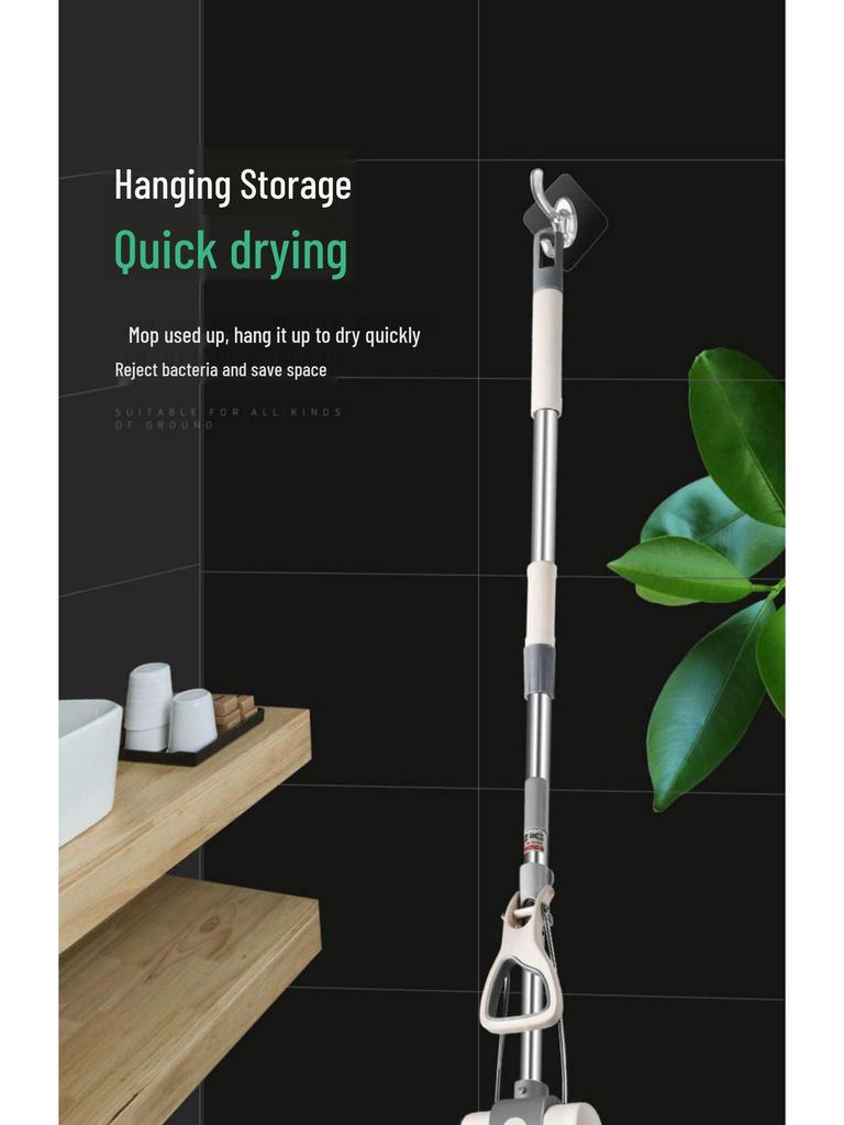 2025 Безручный Большой Напольный Швабра-Моп из Нержавеющей Стали с PVA Впитывающим Покрытием