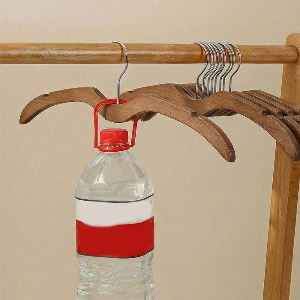 2pcs Space Saving Clothes Drying Rack Shoulder Protecting Garment Hanger Hotel