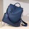 Women's Backpack Solid Color Large Capacity Travel Bag Patchwork Mother Bag