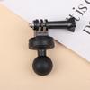 Universal 1" Aluminum Ball Mount Head Adapter With 1/4" Threaded For Double Socket Arm For Action Camera Support Stand