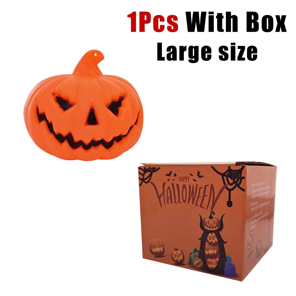 Halloween Led Jack-o'-lantern Light Home Decoration Candle Lamp Halloween Party Supplies Haunted House Horror Props Kids Gifts