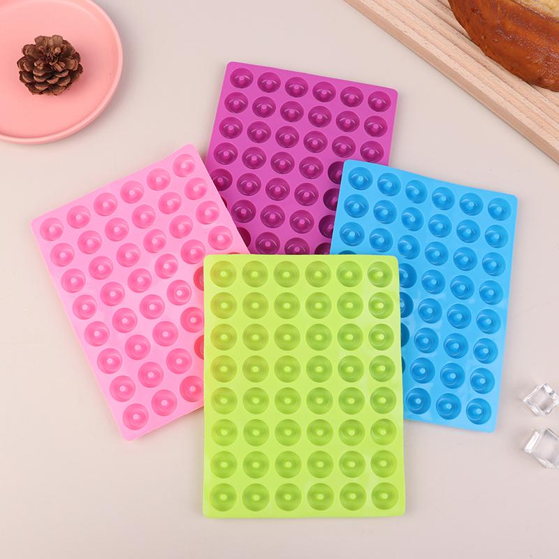 48-гнездная мини-форма для пончиков, силиконовая форма для желе, конфет, шоколада, мини-пончиков, форма для выпечки на кухне, для вечеринок, для закусок
