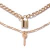 Key Lock Shaped Padlock Multi Layer Jewelry Clavicle Chain Fashion Accessories Necklaces Pendants