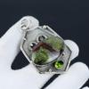 Яшма «Кровь дракона», подвеска из драгоценного камня перидот, натуральный драгоценный камень, ручная работа, серебряный кулон «Кровь дракона» для женщин, подвеска для подарков