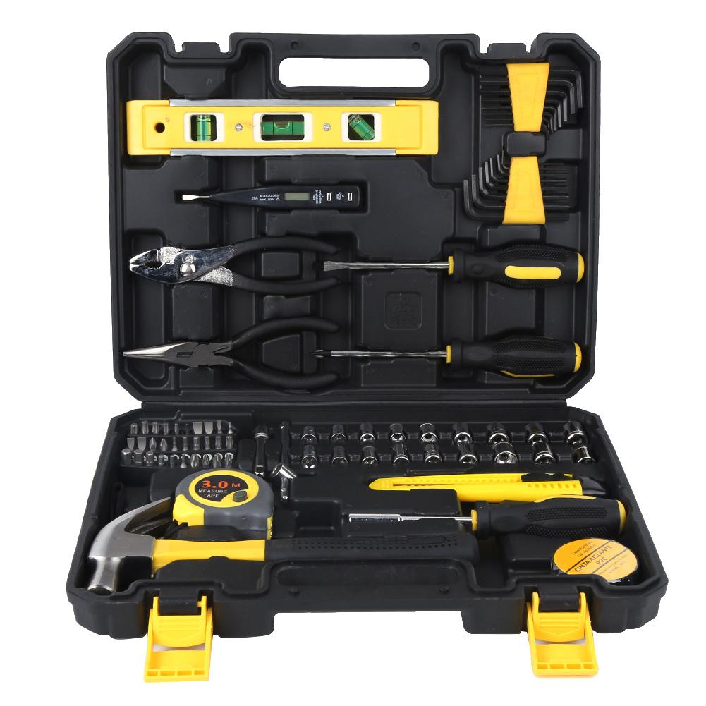78Pcs Combination Tool Sets Carbon Steel Hardware Manual Tools Screwdriver Sets Household Use