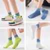 Men's Summer Thin Pure Cotton Sweat-absorbing and Deodorizing Running Socks, Badminton and Basketball Socks