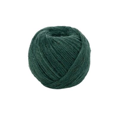Пряжа джутовая зеленая Mill Farm Маленький моток 125г/ 90м