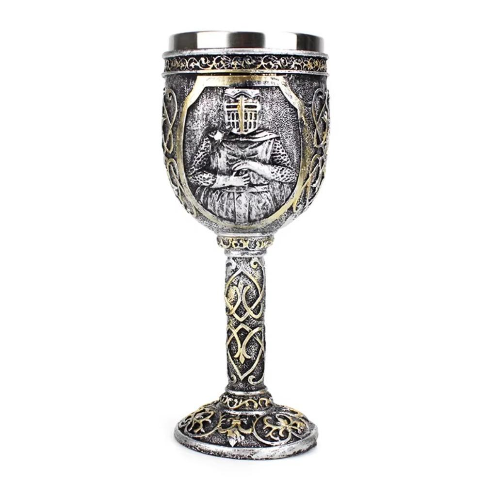 Retro Viking Dragon Drinking Mug Skeleton Skull Goblet Drinkware Gothic Wine Cup  Home