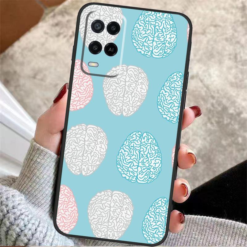 Человеческое сердце Анатомия Чехол для OPPO A72 A52 A54S A57S A17 A77 A74 A94 A5 A9 A53 A15 A16 A76 A96 A18 A58 A78 A98