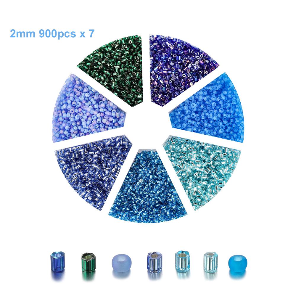 1Set with Box Glass Seed Beads Czech Charm Crystal Spacer Glass Bead For Jewelry Making Kits DIY Handmade Supplies Accessories Set