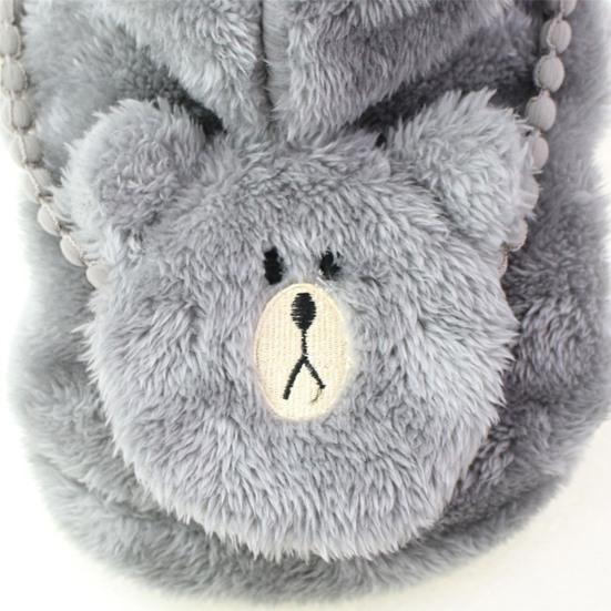 Одежда для домашних животных, привлекательное износостойкое флисовое теплое пальто с капюшоном для щенков, товары для домашних животных