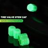 Luminous Car Wheel Caps Tire Valve Caps Plastic ABS Dust-proof Tires Car Accessories Tyre Stem Cover For Auto Motorcycle Bike