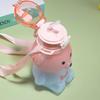 Bear Water Bottle 23 Oz Cute Water Bottle with Straw and Adjustable Strap Leakproof Lightweight BPA Free for Outdoor Portability
